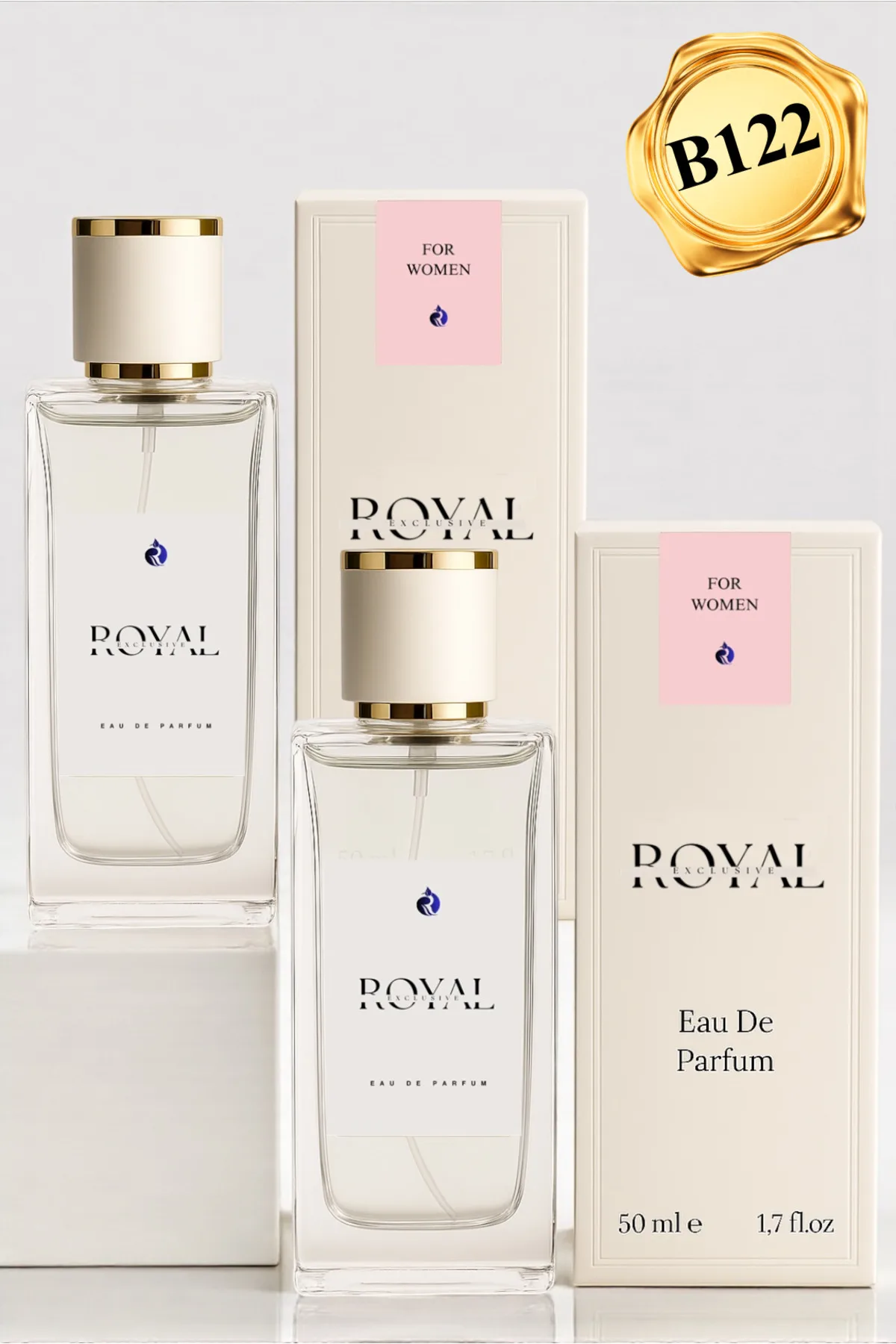 ROYAL GODDESIA (Kod: B122) Kadın Parfüm 50 ml (2 Adet)– Kalıcı Çiçeksi & Oryantal Edp Parfum