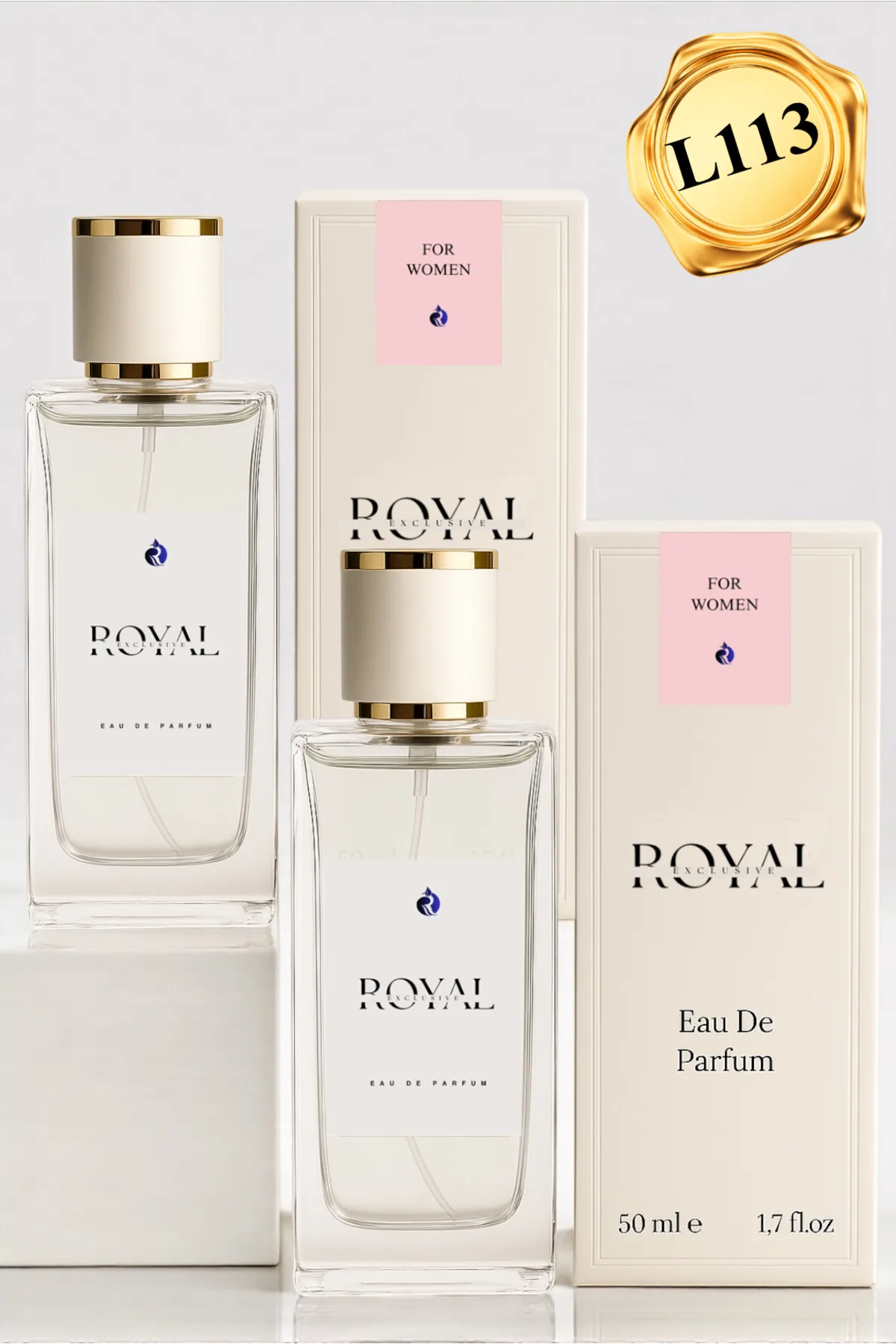 ROYAL IDOL (Kod: L113) Kadın Parfüm 50 ml – ( 2 Adet) - Kalıcı Çiçeksi & Odunsu Edp Parfum