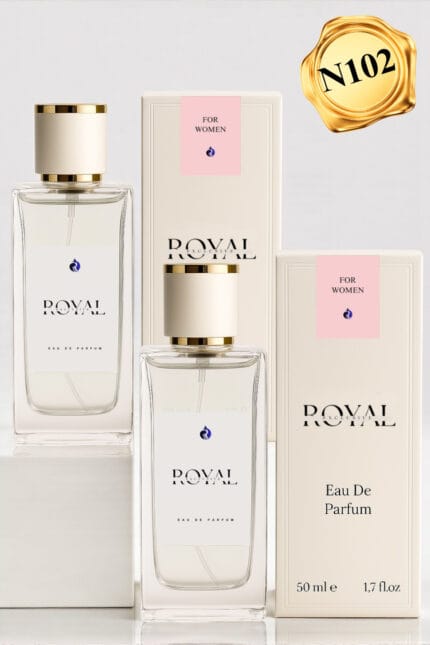 ROYAL ALAÇATI (Kod: N102) Kadın Parfüm 50 ml – ( 2 Adet) – Kalıcı Oryantal & Baharatlı Edp Parfum