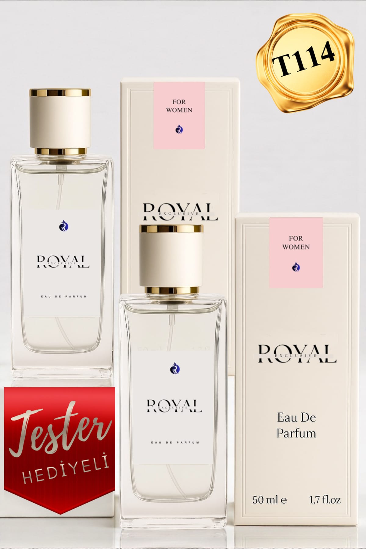 ROYAL CHERRY (Kod: T114) Kadın Parfüm 50 ml – ( 2 Adet) - Kalıcı Meyveli & Vanilyalı Edp Parfum