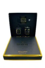 3 Lü Black Orchid Kokulu Siyah Renk Cam Set Ve Şık Hediye Kutusu