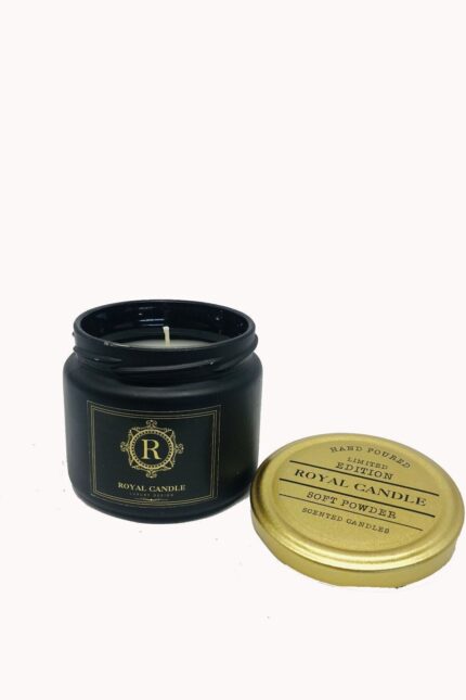 Kavanoz Mum Bergomat Kokulu Siyah Renk