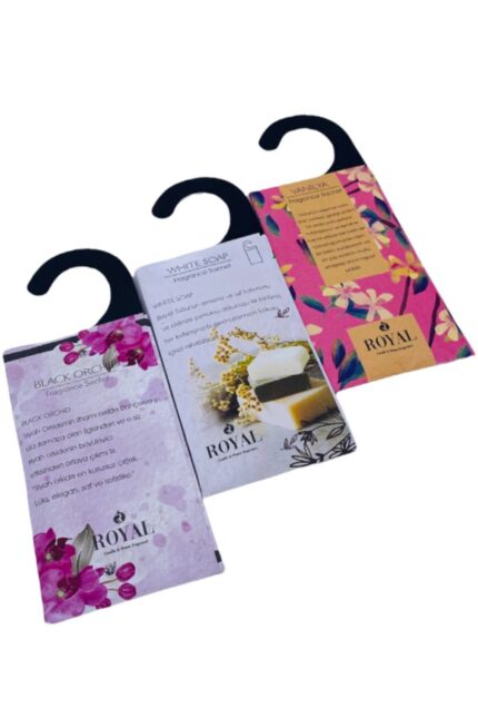 3 Adet Kokulu Kese Beyaz Sabun -vanilya - Black Orkhid