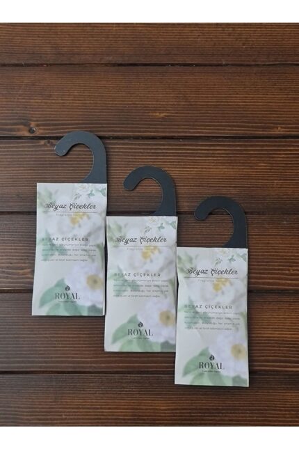 3 Adet Kokulu Kese Beyaz Çiçekler