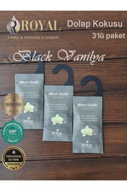 3 Adet Kokulu Kese Black Vanilya