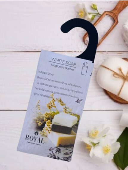 3 Adet Kokulu Kese Beyaz Sabun
