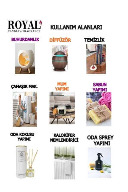 Lavanta - Doğal, Vegan Uçuçu Yağ , Kokulu Yağ , Buhurdanlık Yağı , Difüzör Esansı 10 ml