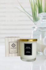 Beyaz Sabun Kokulu - 180 gr - Metal Kapaklı - Beyaz Bardak Mum