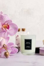 Beyaz Sabun Kokulu - 180 gr - Metal Kapaklı - Beyaz Bardak Mum