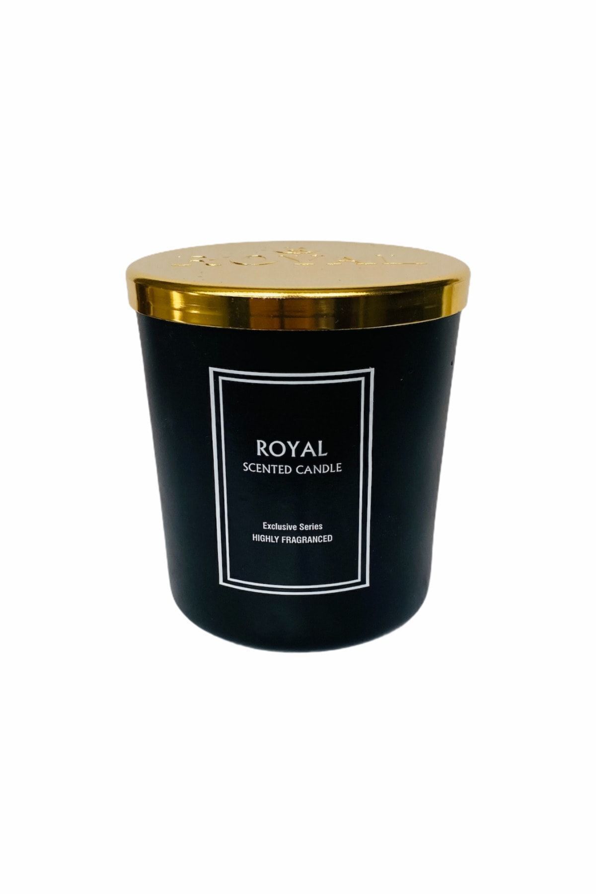 Royal Lux Powder Soft (PUDRA) Aromalı Bardak Mum - - Lüks Gold Kapaklı - 165 gr