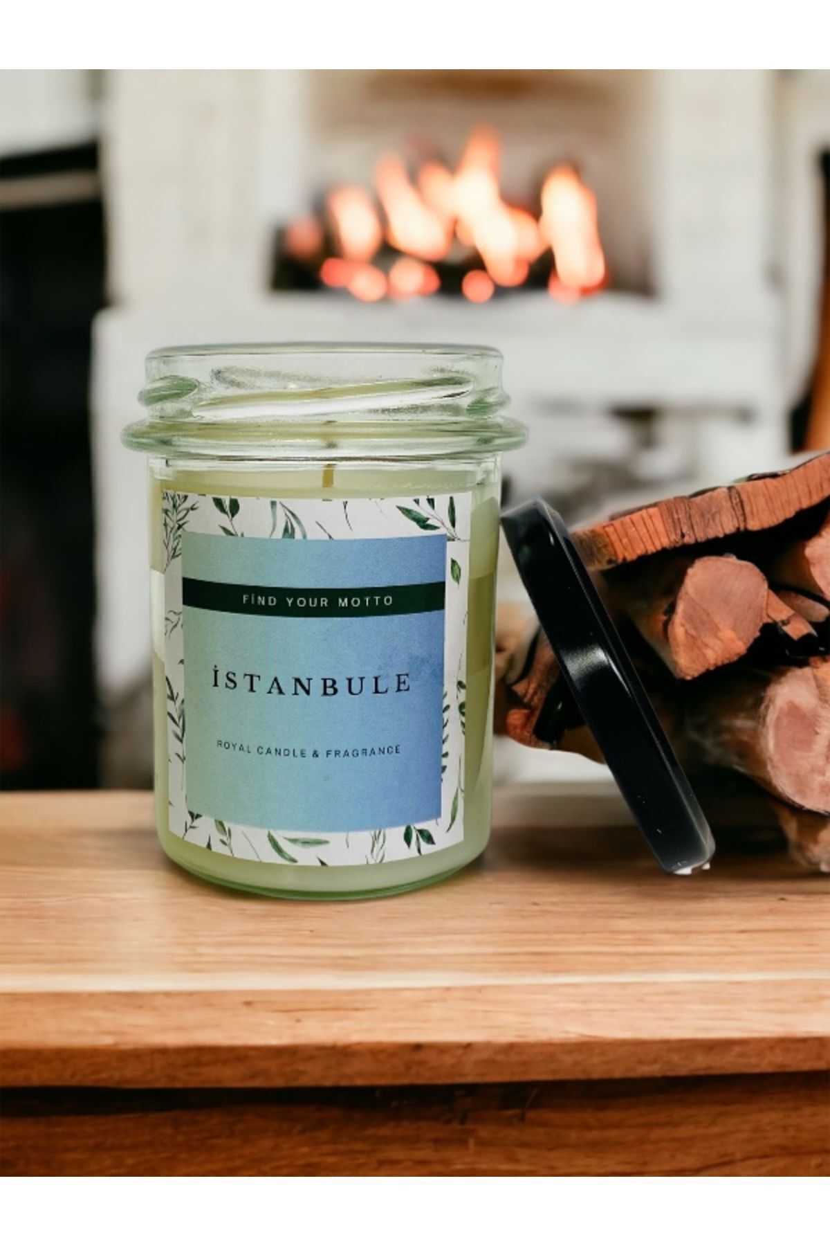 İSTANBLUE KOKULU - NATUREL KAVANOZ MUM