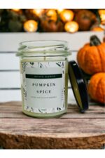 PUMPKIN SPİCE KOKULU - NATUREL KAVANOZ MUM