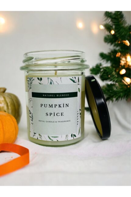 PUMPKIN SPİCE KOKULU - NATUREL KAVANOZ MUM