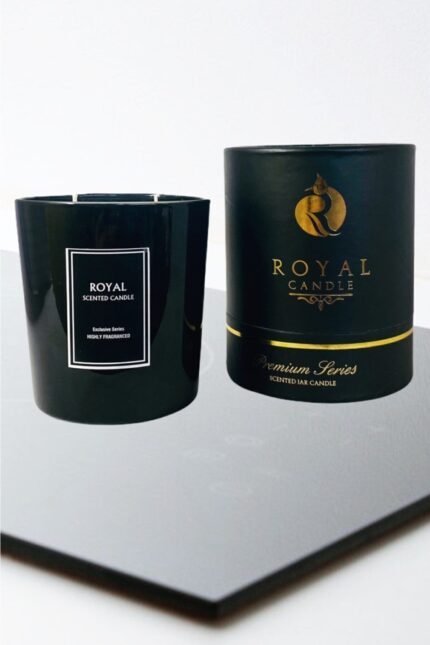 Royal Lüks Serıes Black Orchıd - Yoğun Kokulu - 2 Fitilli Bardak Mum