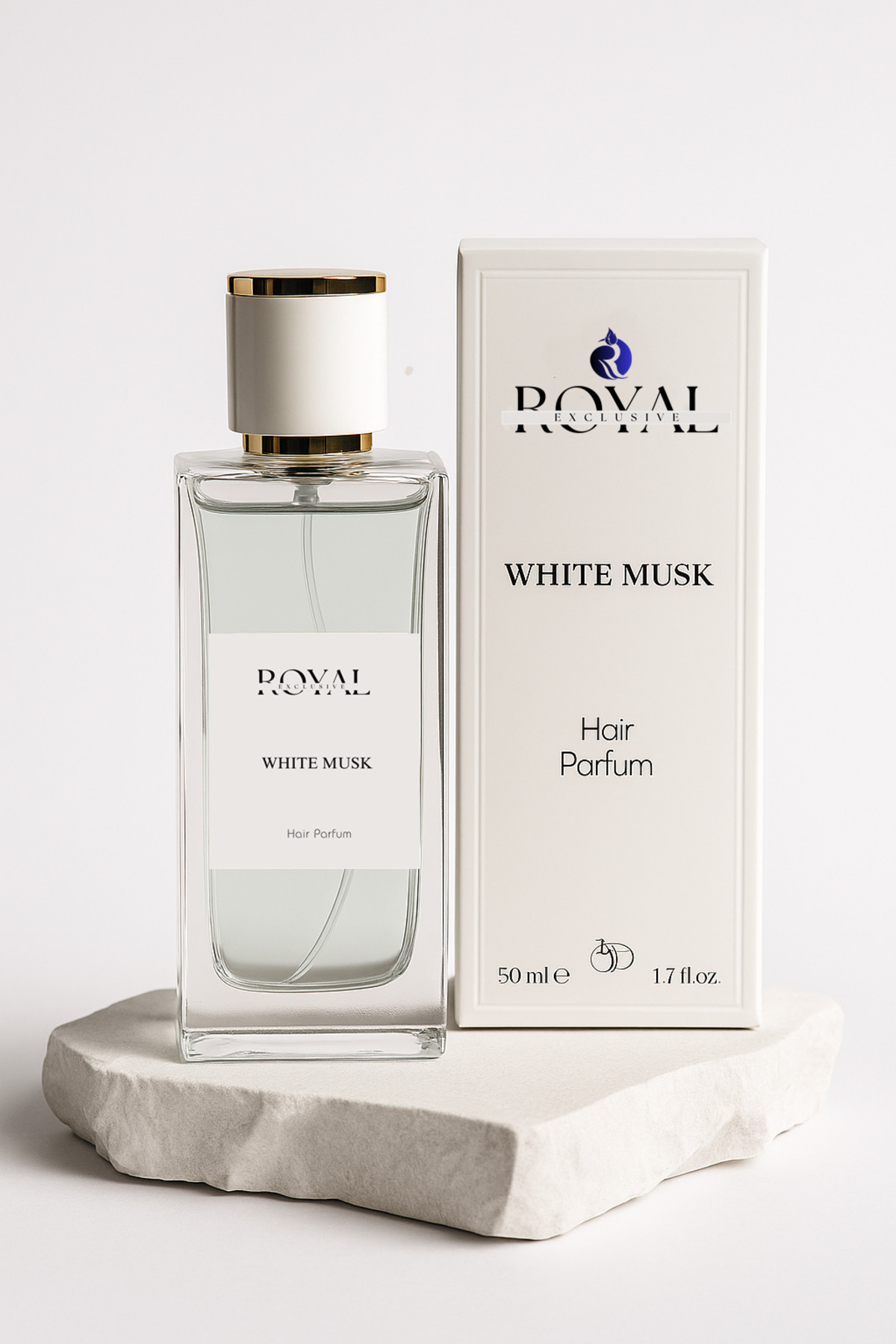 WHITE MUSK Kadın Saç Parfümü 50 ml – Kalıcı Premium White Musk EDP Hair Mist