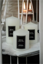 SÜPER SET 3 LÜ SİLNDİR MUM ÇAP 6 BOYLAR 6 - 9 -12 CM