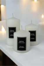 SÜPER SET 3 LÜ SİLNDİR MUM ÇAP 6 BOYLAR 6 - 9 -12 CM