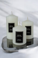 SÜPER SET 3 LÜ SİLNDİR MUM ÇAP 6 BOYLAR 6 - 9 -12 CM