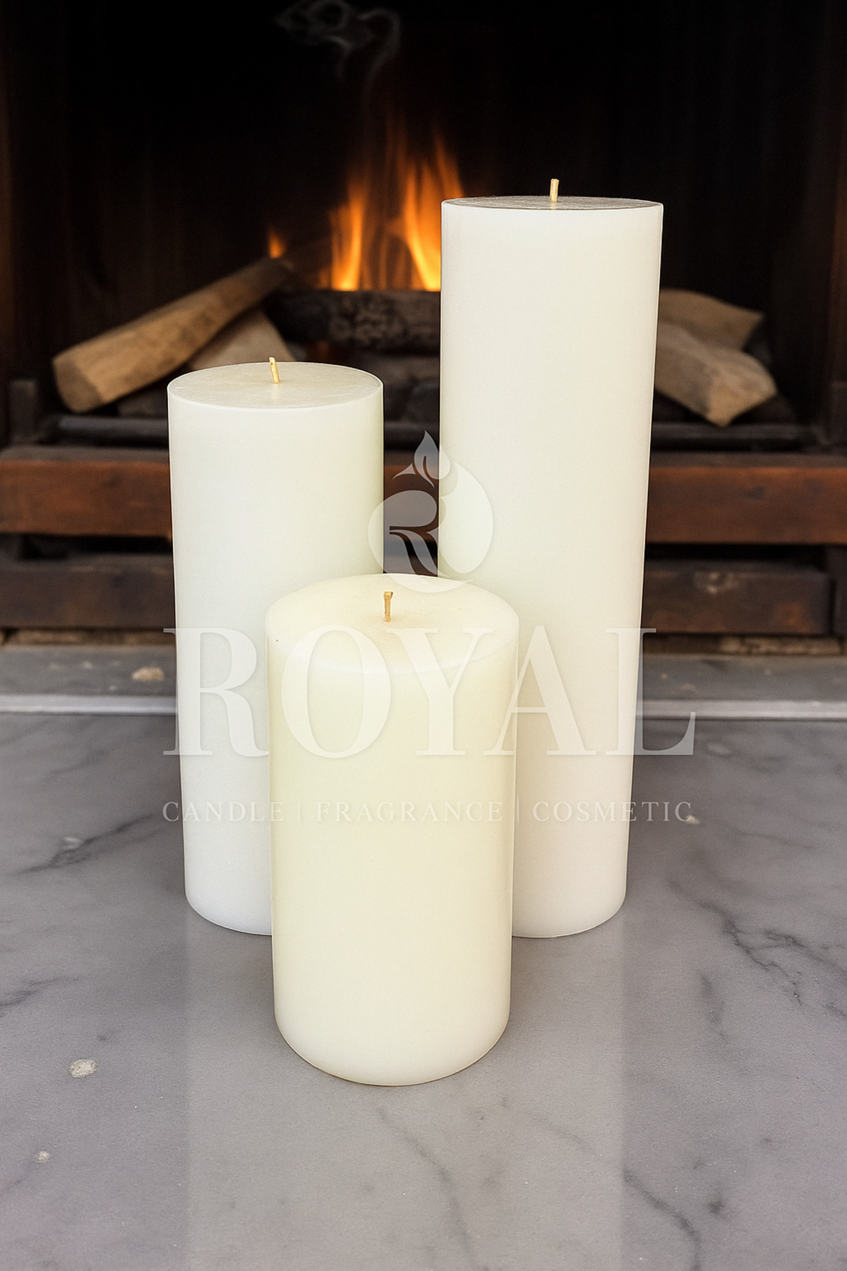 BLOK MUM SETİ ÇAP 15 CM BOYLAR 30-45-60 CM