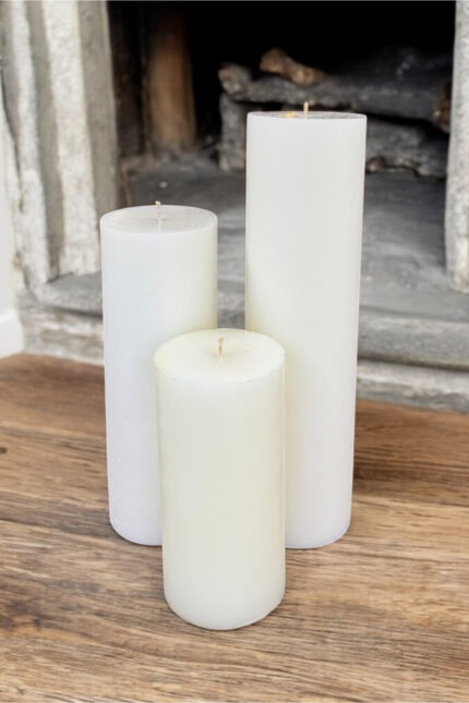 BLOK MUM SETİ ÇAP 15 CM BOYLAR 30-45-60 CM