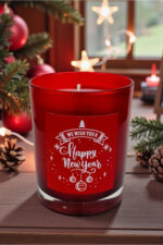 Yılbaşı Serisi - New Year Ginger Bread (tarçın-zencefil) Kokulu - Bardak Mum