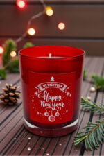 Yılbaşı Serisi - New Year Ginger Bread (tarçın-zencefil) Kokulu - Bardak Mum