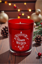 Yılbaşı Serisi - New Year Ginger Bread (tarçın-zencefil) Kokulu - Bardak Mum