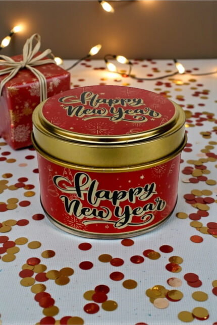 Yılbaşı Serisi - New Year Ginger Bread (tarçın-zencefil) Kokulu - Teneke Mum