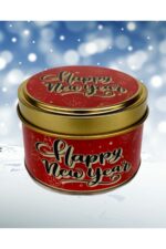 Yılbaşı Serisi - New Year Ginger Bread (tarçın-zencefil) Kokulu - Teneke Mum