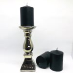 Siyah Silindir Mum 6 cm Çap 6-9-12-15-18 boy