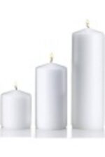 Süper Set 3 Lü Silindir Mum Çap 6 Boylar 6 - 9 -12